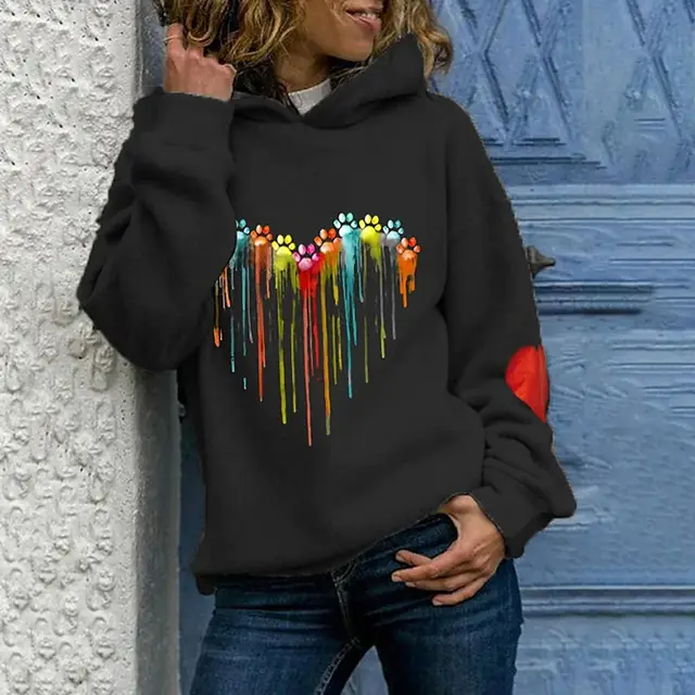 New Animal Print Hooded Women's Sweater Shk9N220811N - Shop at LoveMi