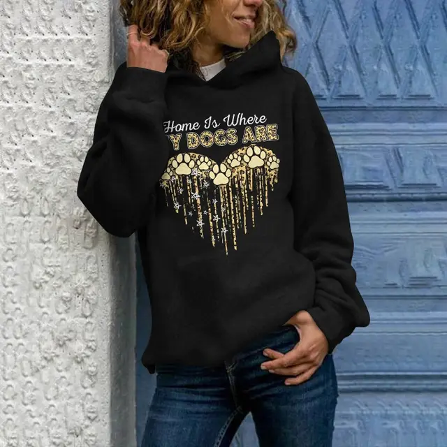 New Animal Print Hooded Women's Sweater Shk9N220811R - Shop at LoveMi