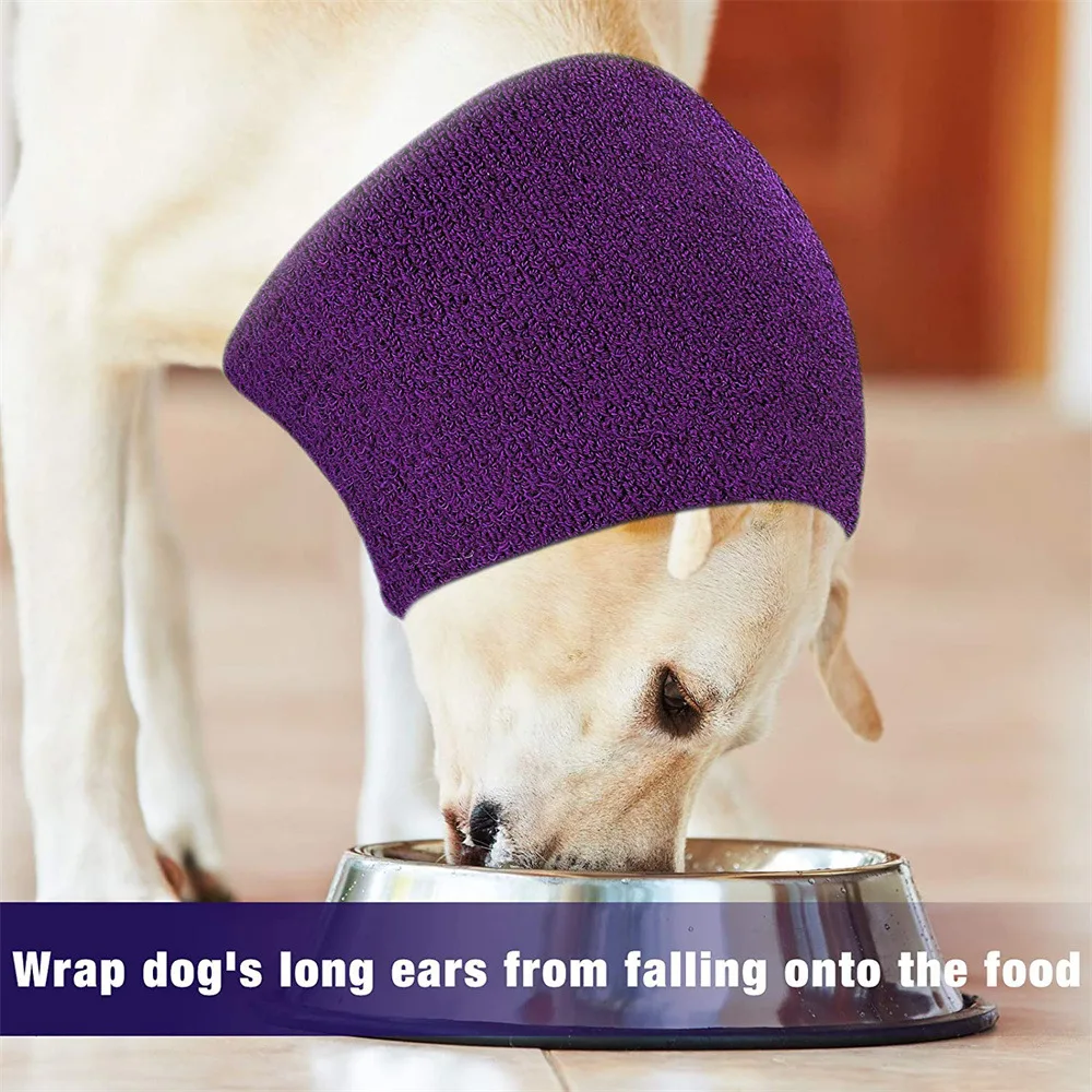New Pet Thickened Beauty Earmuffs Warm Pet Ears - Purple - View 1