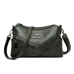 New Fashion Soft Leather Shoulder Large-capacity Crossbody Bag - Green