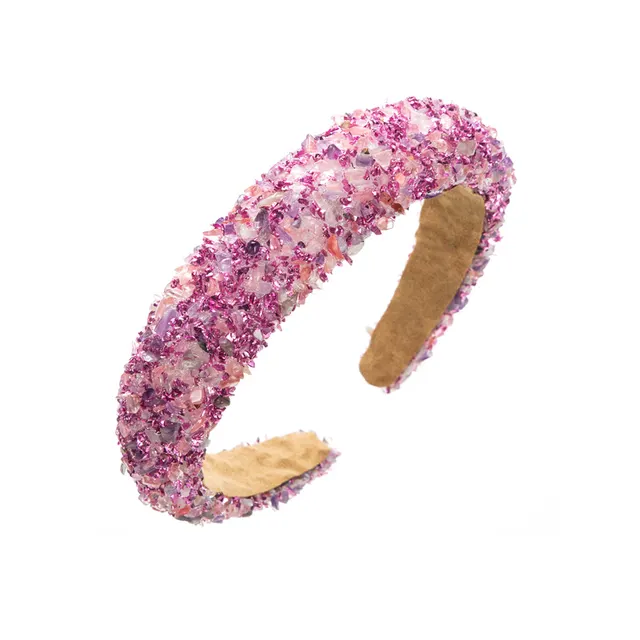 Fashion New Baroque Colorful Headband For Women Rose Pink - Shop at LoveMi