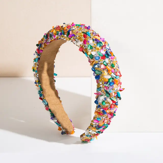 Fashion New Baroque Colorful Headband For Women Rose Yellow Green - Shop at LoveMi