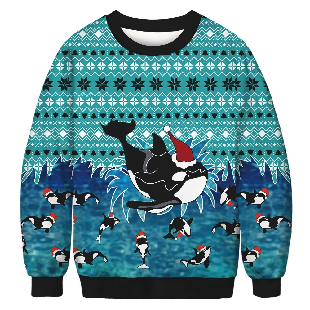 Printed Crew Neck Sweatshirt Autumn And Winter Long Sleeve Loose Women Wmsdyw073 - Shop at LoveMi