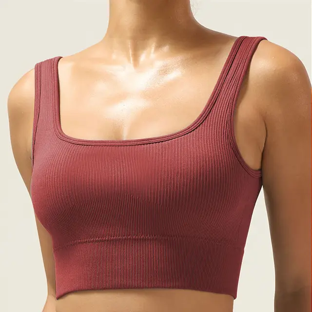 Female Thread Yoga Vest Top Brown - Shop at LoveMi