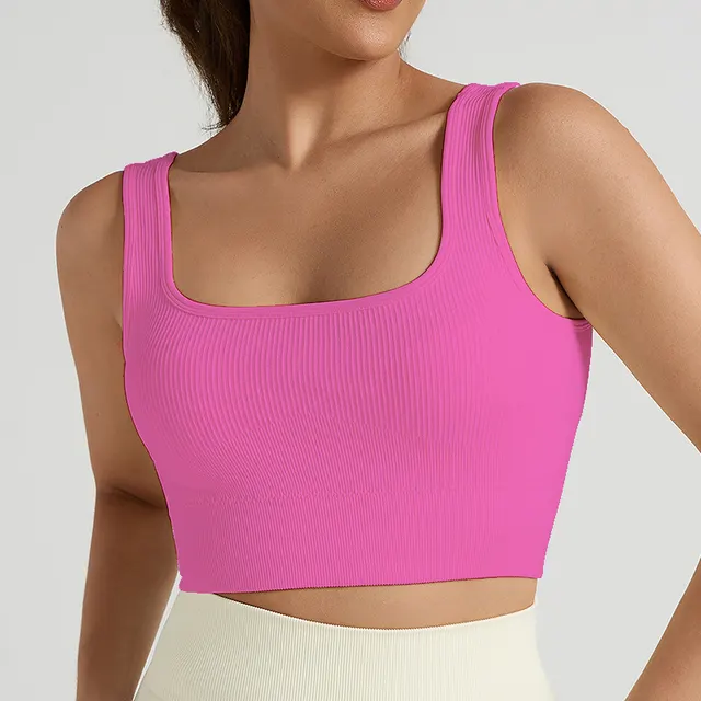 Female Thread Yoga Vest Top Coral Red - Shop at LoveMi