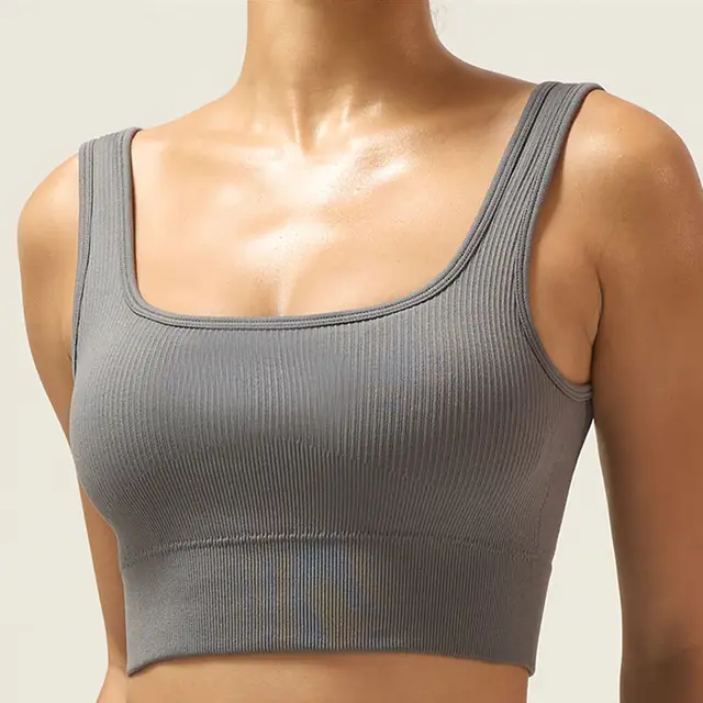 Female Thread Yoga Vest Top Gray - Shop at LoveMi