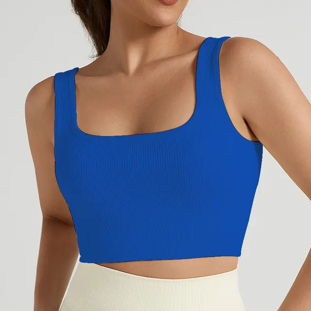 Female Thread Yoga Vest Top Klein Blue - Shop at LoveMi
