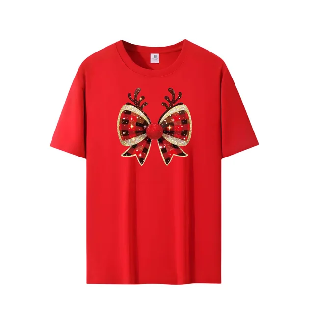 Spring Summer Cotton Short Sleeve T shirt Red - Shop at LoveMi