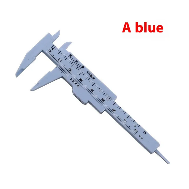Ruler Double Scale Plastic Measuring Button Accessories Measuring Length Blue - Shop at LoveMi