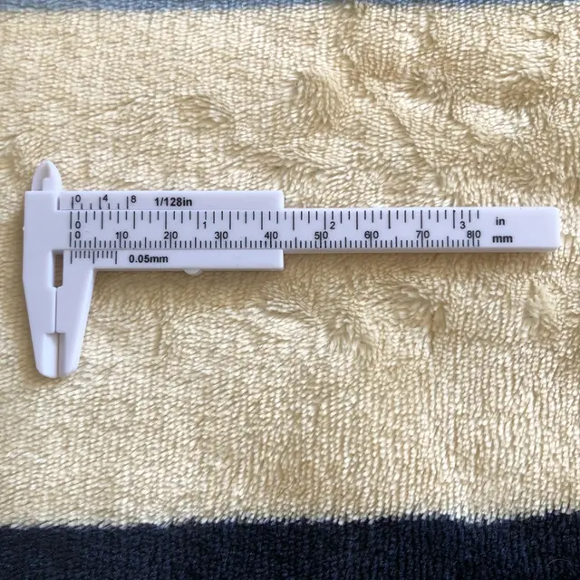 Ruler Double Scale Plastic Measuring Button Accessories Measuring Length Orange Red - Shop at LoveMi