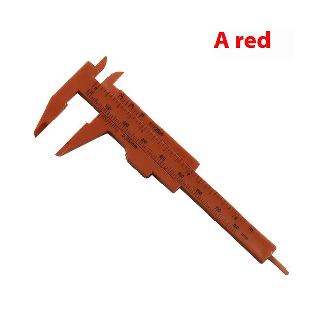 Ruler Double Scale Plastic Measuring Button Accessories Measuring Length Red - Shop at LoveMi