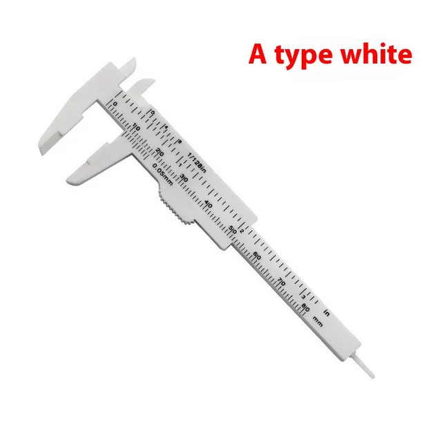 Ruler Double Scale Plastic Measuring Button Accessories Measuring Length White - Shop at LoveMi