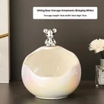 Sitting Bear White