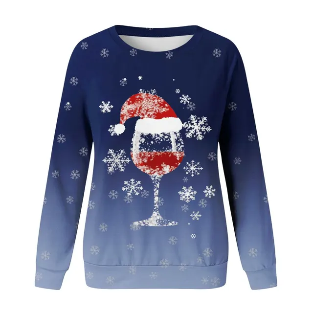 Christmas New Women's Round Neck Sweater 3D Digital Printing Casual Women's Clothing Stylepl10874 - Shop at LoveMi