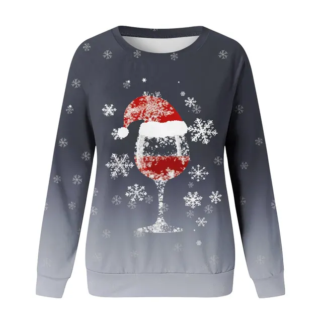 Christmas New Women's Round Neck Sweater 3D Digital Printing Casual Women's Clothing Stylepl10875 - Shop at LoveMi