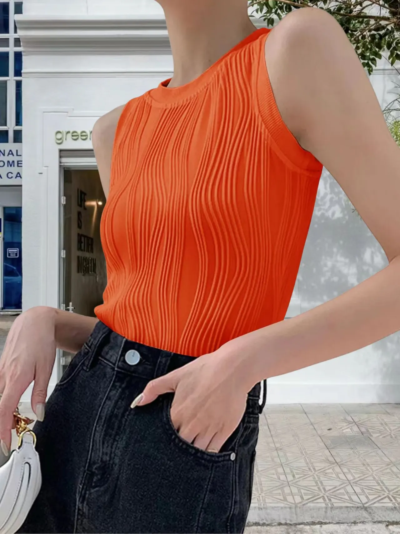 Design Sense Minority Fashion Top Base - Orange