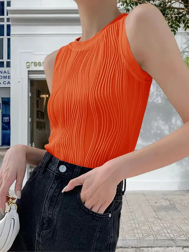 Design Sense Minority Fashion Top Base Orange - Shop at LoveMi