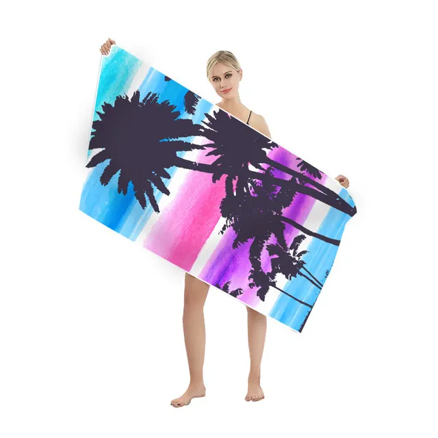 Fashion Duplex Printing Quick drying Beach Towel Coconut Tree - Shop at LoveMi