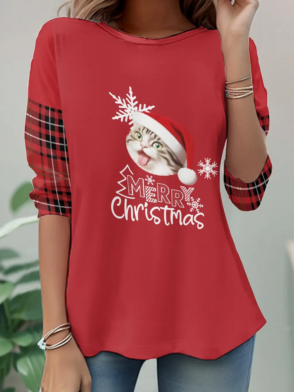 3D Digital Printing Casual Women's Top - T10054A005
