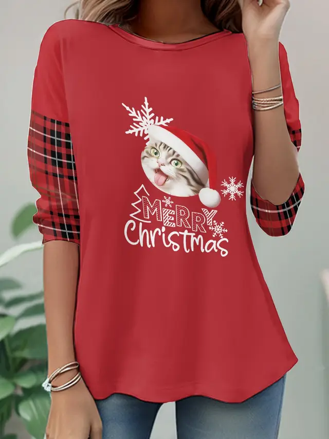 3D Digital Printing Casual Women's Top T10054A005 - Shop at LoveMi