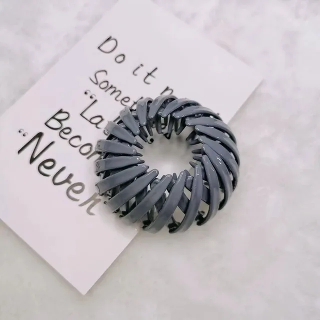 Bird's Nest Hair Ring And Hairpins Hair Band Bright Surface Gray - Shop at LoveMi
