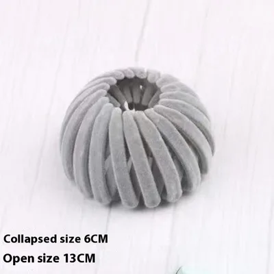 Bird's Nest Hair Ring And Hairpins Hair Band Flocking Gray - Shop at LoveMi