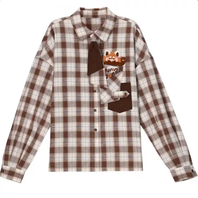 Shirt Knitted Vest Coat Brown Vintage Shirt - Shop at LoveMi