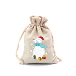 Blue Scarf White Bear