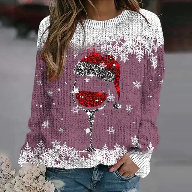 Thick Needle Digital Printing Men's Round Neck Sweater Hrczwy003 - Shop at LoveMi