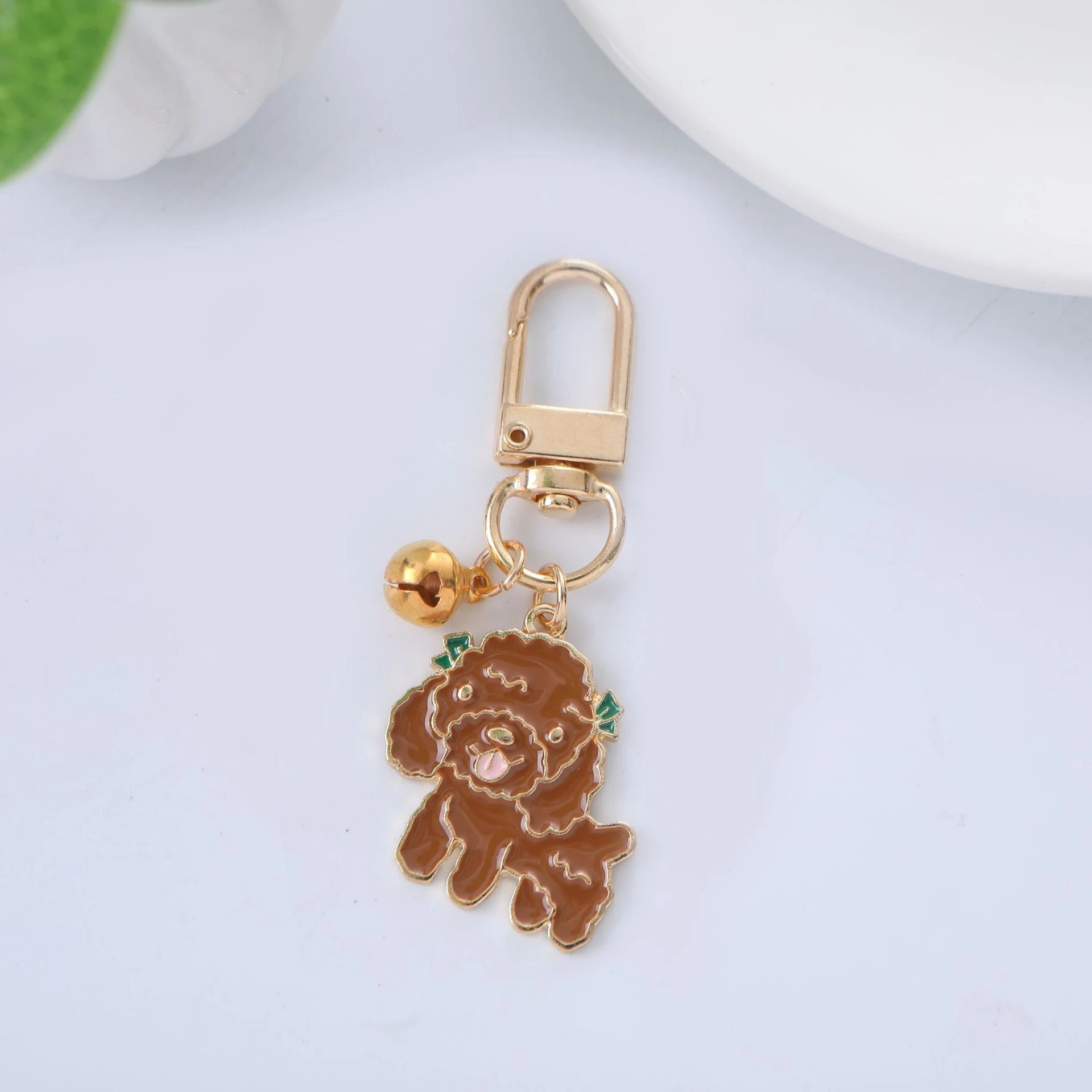 American Pet Decorations Metal Dog Keychain - Teddy