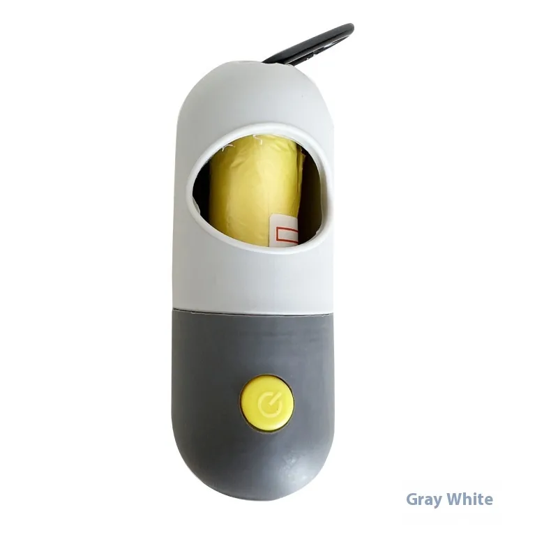 Led Light Pet Waste Bag Dispenser For Dogs Cats Dog Poop Scooper Bags Waste Bags Holder Dispensers Pet Clean Accessories Gray Gray - Shop at LoveMi
