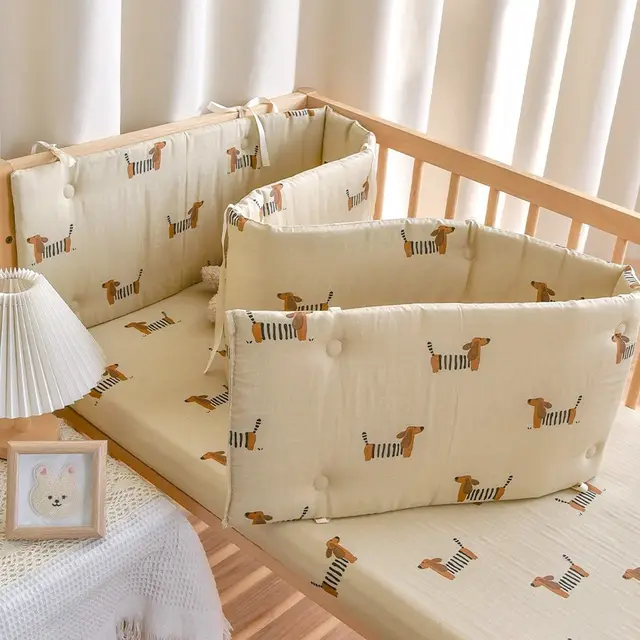Baby One Piece Bed Fence Newborn Baby Cotton Gauze Small Sausage - Shop at LoveMi