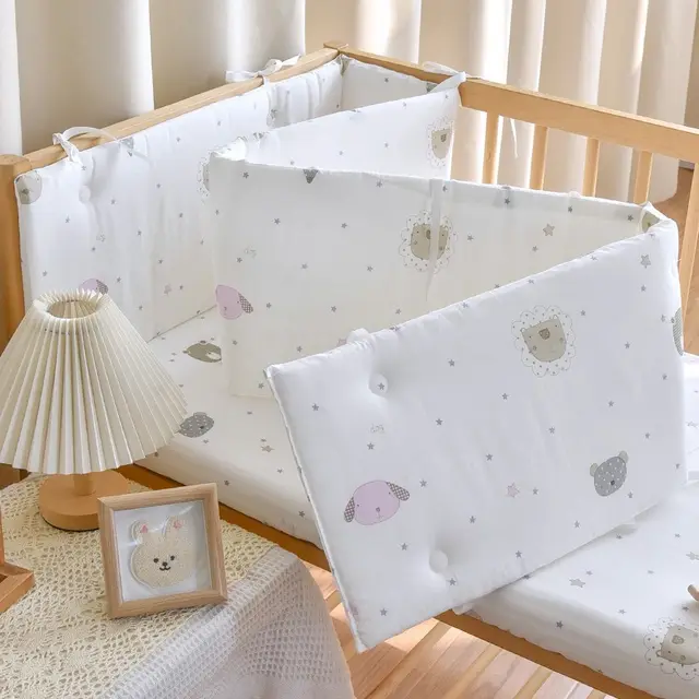 Baby One Piece Bed Fence Newborn Baby Cotton Gauze Xingx Animals - Shop at LoveMi
