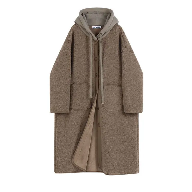 Lamb Wool Coat Women's Clothing Fall Winter Fashion Light Brown - Shop at LoveMi