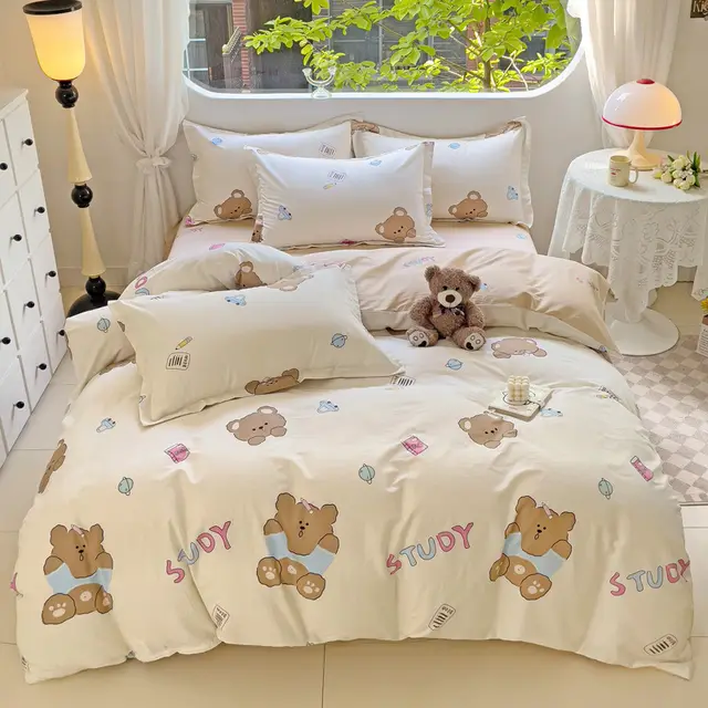 Cartoon Duvet Cover Bedding Bed Sheet Cute Quilt Cover Everyday Upward - Shop at LoveMi