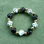 Black And White Gold Beads