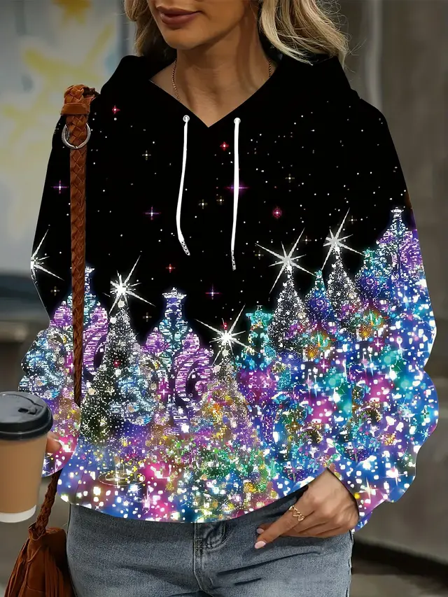 Ladies Christmas Theme 3D Printed Hoodie Ds0127 - Shop at LoveMi