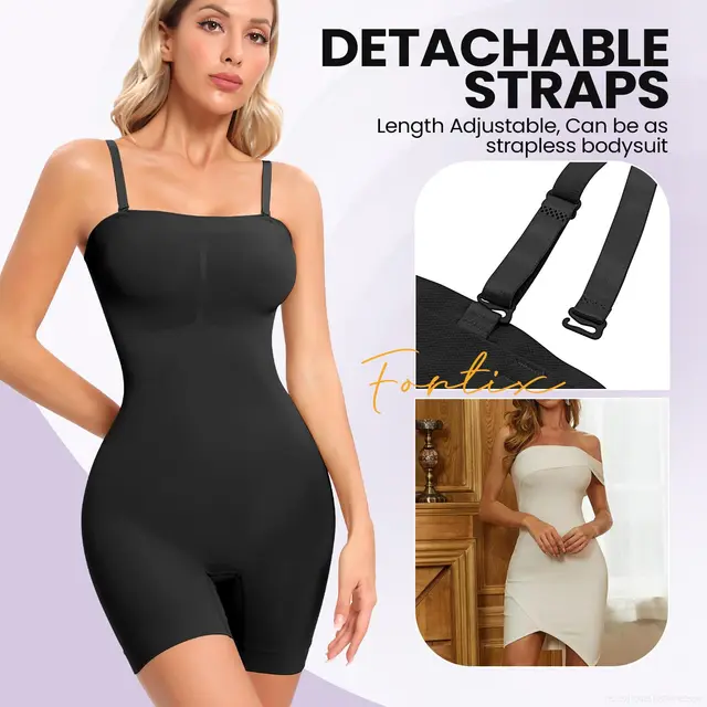 Plus Size Belly Contracting And Hip Lifting Jumpsuit Black - Shop at LoveMi
