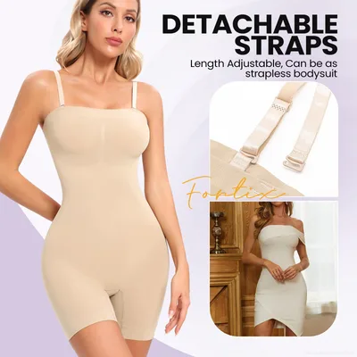 Plus Size Belly Contracting And Hip Lifting Jumpsuit Skin Color - Shop at LoveMi