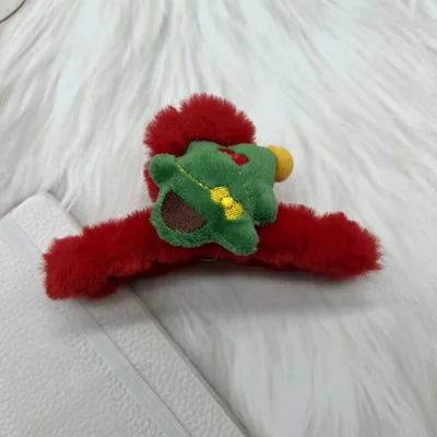Christmas Series Headdress Large Velvet Grip Back Head Bow Christmas Tree Grip - Shop at LoveMi