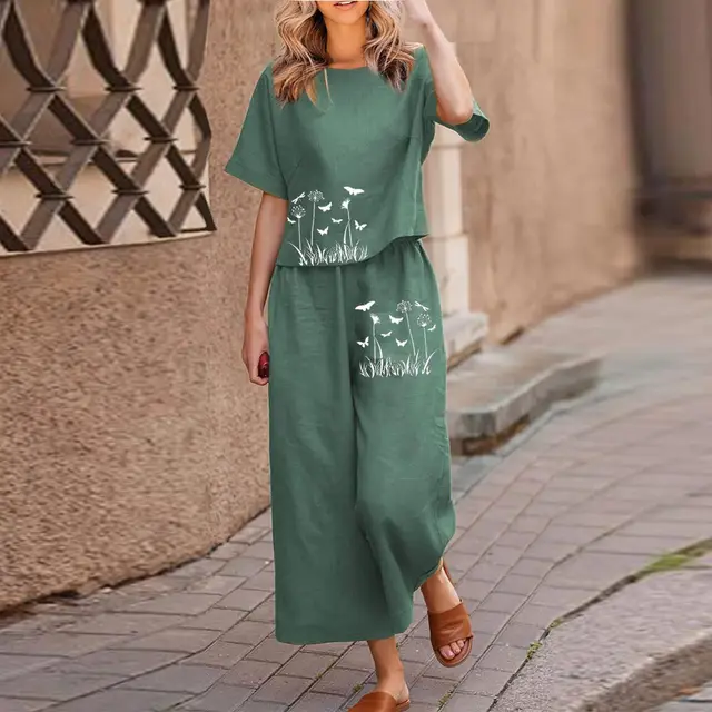 Short Sleeve Suit Heat Transfer Printing Printing Picture 1 Dark Green - Shop at LoveMi
