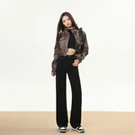 Rhinestone Black Trousers