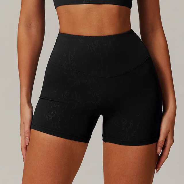 Women's Bronzing Casual Tight Yoga Shorts Advanced Black - Shop at LoveMi