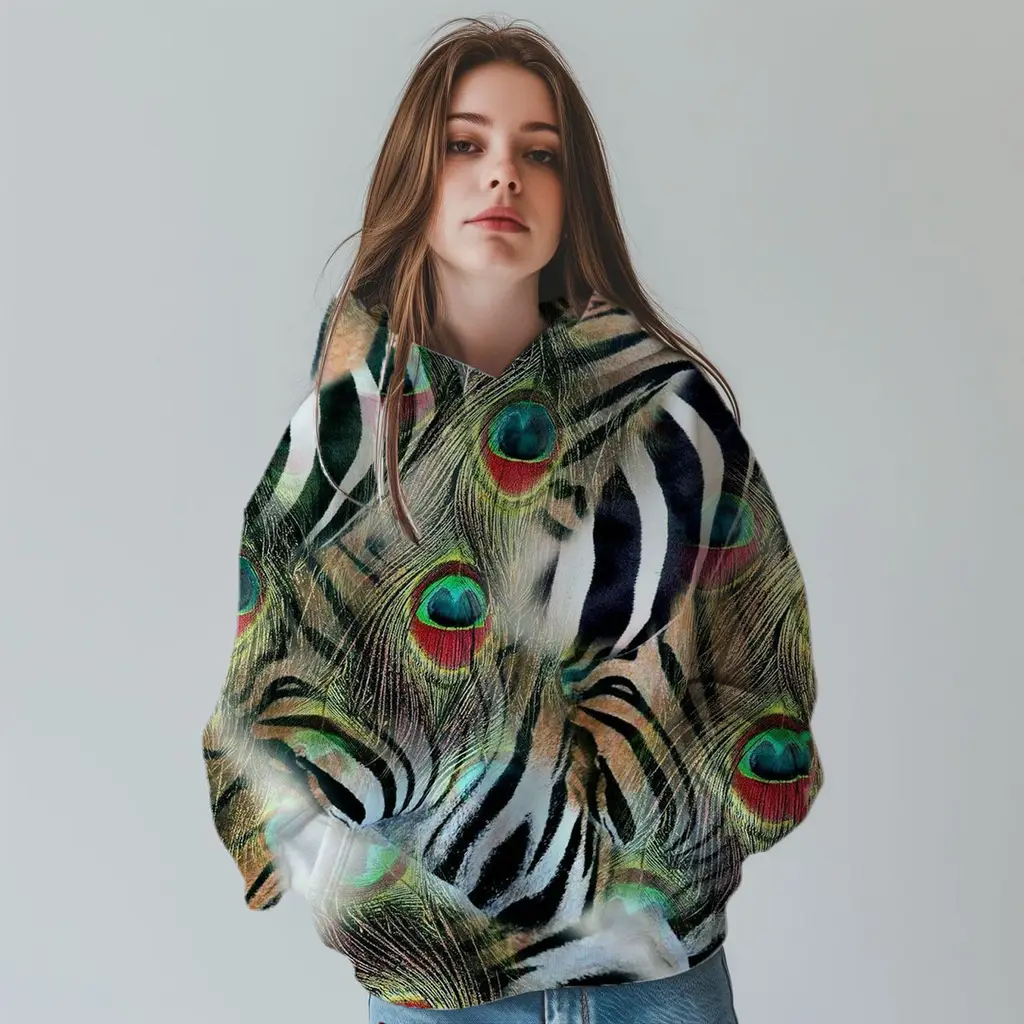 Design Leopard Print Fashion 3D Digital Sweater