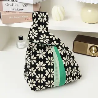 Female Student Casual Storage Hand Bag Fashion - Angel Pony Army Green Bottom