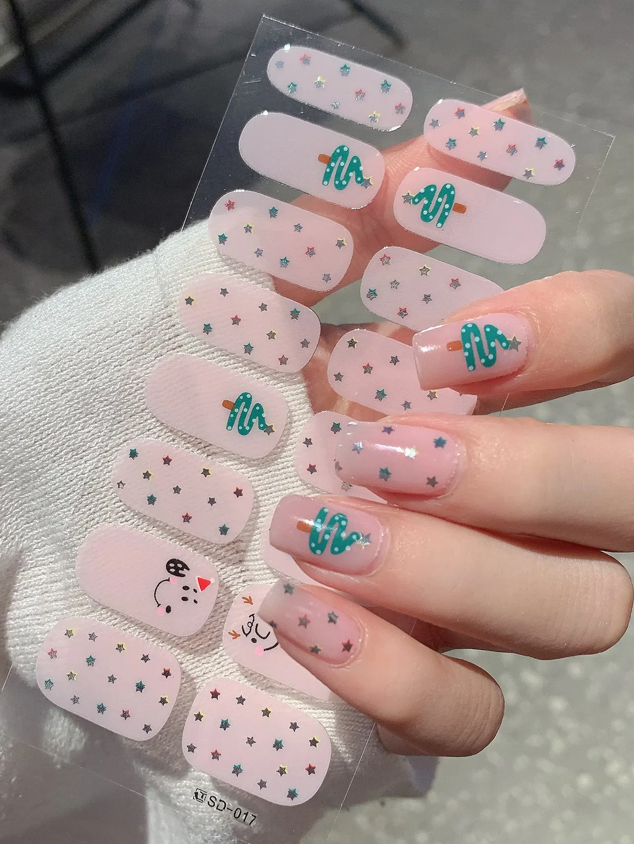 Fashion Christmas Style Nail Stickers - Sd017