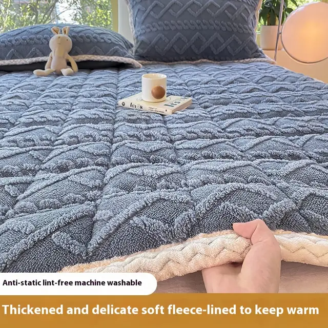 Bedroom Milk Fiber Mattress Winter Single Mattress High Grade Gray - Shop at LoveMi