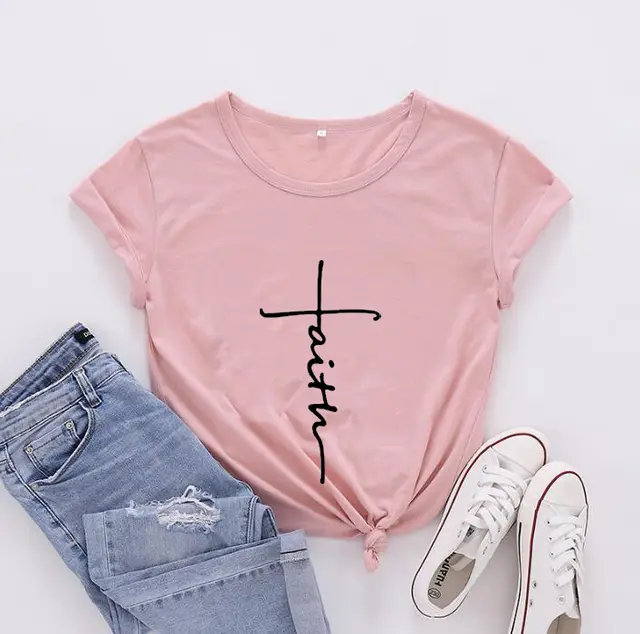 Women's Fashionable English Letter Short Sleeve Top Peach Black Words - Shop at LoveMi