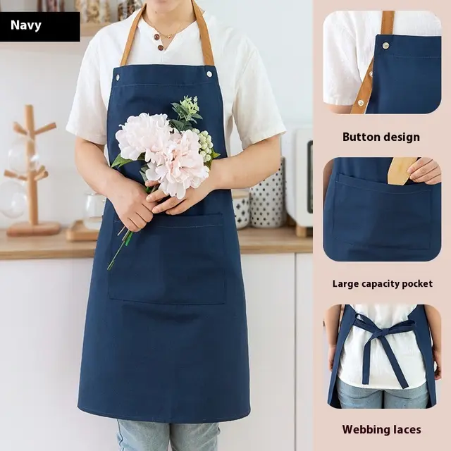 Teacher's Room Female Adult Coffee Shop Overclothes Japanese Painting Navy Blue Not Waterproof - Shop at LoveMi