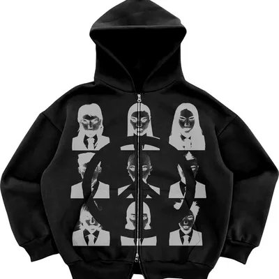 Street Hipster Hooded Sweater Women's Loose Zipper Hooded 1 - Shop at LoveMi